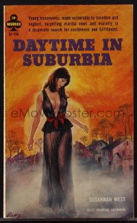 4j1260 DAYTIME IN SUBURBIA paperback book 1965 Paul Rader art of sexy young vulnerable housewife!