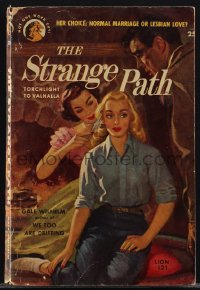 4j1278 STRANGE PATH reprint paperback book 1953 her choice: normal marriage or lesbian love!