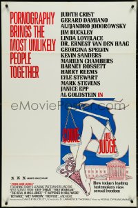 4j0887 COME & JUDGE 1sh 1975 pornography brings the most unlikely people together, ultra rare!