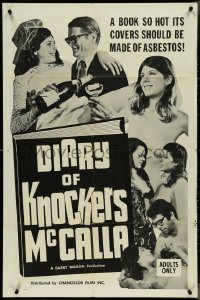 4j0904 DIARY OF KNOCKERS MCCALLA 1sh 1968 directed by Barry Mahon, sexy montage of images!