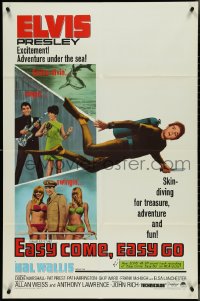 4j0922 EASY COME, EASY GO 1sh 1967 scuba diver Elvis Presley looking for adventure & fun!
