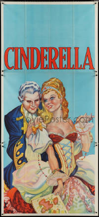 4j0294 CINDERELLA stage play English 3sh 1930s beautiful art close up art with her dancing with man!