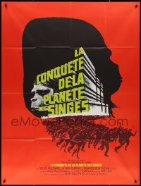 4j0169 CONQUEST OF THE PLANET OF THE APES French 1p 1972 Roddy McDowall, the revolt of the apes!