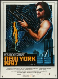 4j0178 ESCAPE FROM NEW YORK French 1p R2018 John Carpenter, Kurt Russell as Snake, New York 1997!