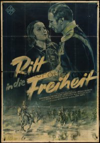 4j0444 RIDE TO FREEDOM German 37x54 1937 Karl Hartl's Ritt in die Freiheit, Geffers art, ultra rare!