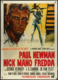 4j0136 COOL HAND LUKE Italian 1p 1967 Paul Newman classic, completely different Ercole Brini art!