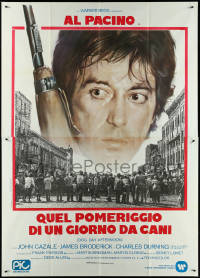 4j0096 DOG DAY AFTERNOON Italian 2p 1975 Al Pacino, Sidney Lumet bank robbery classic, different!