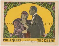 4j0757 CHEAT LC 1923 great close up of Jack Holt staring at disdainful Pola Negri, lost film!