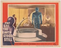 4j0763 DAY THE EARTH STOOD STILL LC #2 1951 great image of Gort and Patricia Neal inside space ship!