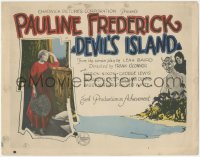 4j0716 DEVIL'S ISLAND TC 1927 Pauline Frederick, French surgeon sentenced to Devil's Island, rare!