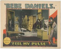 4j0769 FEEL MY PULSE LC 1928 Richard Arlen behind scared Bebe Daniels barricading her door!