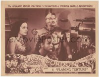 4j0770 FLASH GORDON chapter 6 LC 1936 Buster Crabbe, Priscilla Lawson, Alexander, Flaming Torture!