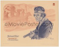 4j0796 REDSKIN LC 1929 great N.J. Hanneman art Native American Indian Richard Dix aiming rifle!