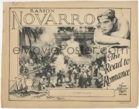 4j0797 ROAD TO ROMANCE LC 1927 handsome Spanish Ramon Novarro in border, the soldiers are coming!