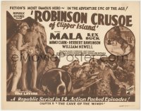 4j0732 ROBINSON CRUSOE OF CLIPPER ISLAND chapter 9 TC 1936 Ray Mala, Rex & Buck, Cave of the Winds!