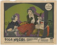 4j0805 SHADOWS OF PARIS LC 1924 Pola Negri marries rich, but her past returns to haunt her, rare!