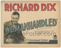 4j0744 WOMANHANDLED TC 1925 great portrait of suave society playboy Richard Dix, ultra rare!