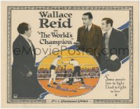 4j0829 WORLD'S CHAMPION LC 1922 boxer Wallace Reid had to fight to live, great boxing artwork, rare!