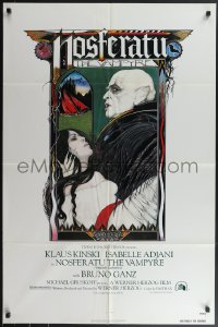4j1071 NOSFERATU THE VAMPYRE 1sh 1979 Werner Herzog, Palladini art of vampire Klaus Kinski!