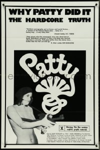 4j1088 PATTY 1sh 1976 X-rated mockumentary of the Patty Hearst kidnapping!