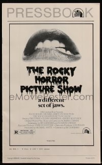 4j0396 ROCKY HORROR PICTURE SHOW pressbook R1979 classic c/u lips image, a different set of jaws!