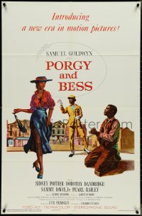 4j1100 PORGY & BESS 1sh 1959 Sidney Poitier, Dorothy Dandridge & Sammy Davis Jr, TODD-AO!