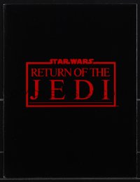 4j0476 RETURN OF THE JEDI screening program 1983 George Lucas classic, all the cast & crew credits!