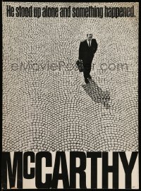 4j0040 MCCARTHY 17x23 political campaign 1968 he stood up alone against the war & something happened!