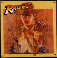 4j0474 RAIDERS OF THE LOST ARK 34x34 music poster 1981 Amsel art of Harrison Ford, Steven Spielberg!