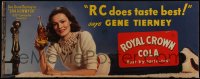 4j0042 RC COLA 11x28 advertising poster 1946 sexy Gene Tierney says it tastes best of all!