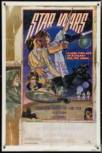 4j1156 STAR WARS style D NSS style 1sh 1978 George Lucas, circus poster art by Struzan & White!