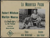 4j0082 RIVER OF NO RETURN Swiss LC 1954 Marilyn Monroe, Robert Mitchum, Tommy Rettig, Otto Preminger