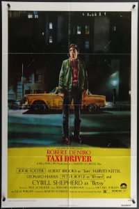 4j1176 TAXI DRIVER 1sh 1976 classic Peellaert art of Robert De Niro, directed by Martin Scorsese!