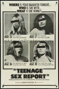4j1182 TEENAGE SEX REPORT 1sh 1973 Ernst Hofbauer's Madchen beim Frauenarzt, sexy and ultra rare!