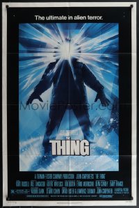 4j1189 THING 1sh 1982 John Carpenter classic sci-fi horror, Struzan, regular credit design!