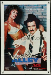 4j1211 VASELINE ALLEY video/theatrical 1sh 1985 sexy Barbi Dahl in lingerie & Burt Drenolds w/gun!