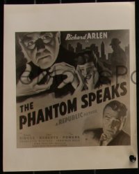 4j1414 PHANTOM SPEAKS 3 8x10 stills 1945 Richard Arlen, Lynne Roberts, supernatural, art!