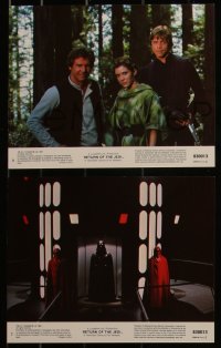 4j1363 RETURN OF THE JEDI 8 8x10 mini LCs 1983 George Lucas classic, cool images w/slugs!
