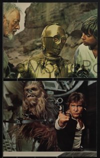 4j1364 STAR WARS 8 color deluxe 8x10 stills 1977 A New Hope, Lucas epic, Luke, Leia, great images!