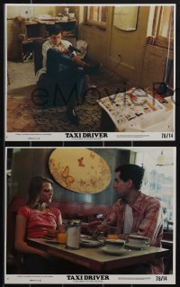4j1365 TAXI DRIVER 8 8x10 mini LCs 1976 great images of Robert De Niro, Scorsese, Shepherd, Foster!