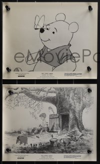 4j1325 WINNIE THE POOH & THE HONEY TREE 27 8x10 stills 1966 Disney, Eeyore & Christopher Robin!