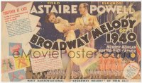 4j1285 BROADWAY MELODY OF 1940 herald 1940 Fred Astaire dancing with Eleanor Powell, very rare!