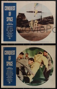 4j0664 CONQUEST OF SPACE 7 LCs 1955 George Pal sci-fi, see how it will happen in your lifetime!