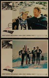 4j0629 DOWNHILL RACER 8 LCs 1969 Robert Redford, Gene Hackman, great Winter Olympics skiing images!