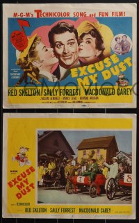 4j0653 EXCUSE MY DUST 8 LCs 1951 Red Skelton, Sally Forest, directed by Buster Keaton!