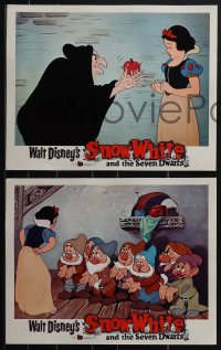 4j0646 SNOW WHITE & THE SEVEN DWARFS 8 LCs R1958 Walt Disney animated cartoon fantasy classic!