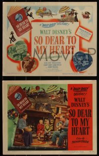 4j0621 SO DEAR TO MY HEART 8 LCs 1949 Walt Disney, Burl Ives, Beulah Bondi, Harrey Carey!