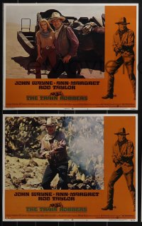 4j0641 TRAIN ROBBERS 8 LCs 1973 cowboy John Wayne, sexy Ann-Margret, Rod Taylor, Ben Johnson!