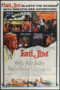 4j0068 LORD JIM promo portfolio 1965 includes style B one-sheet, comic book & much more, very rare!