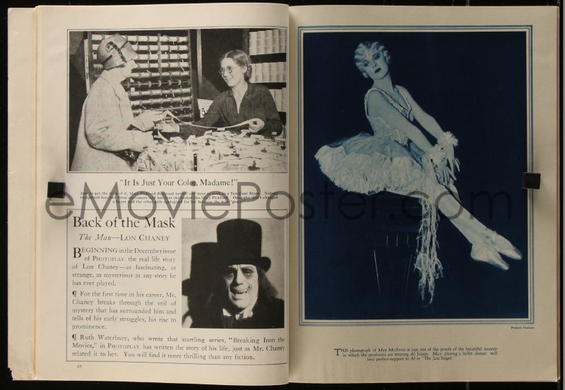 eMoviePoster.com: 4j0459 PHOTOPLAY magazine November 1927 great cover ...